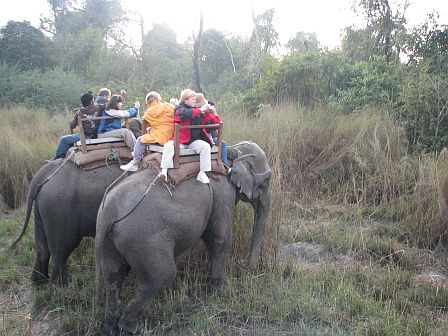Safari na słoniach - Chitwan